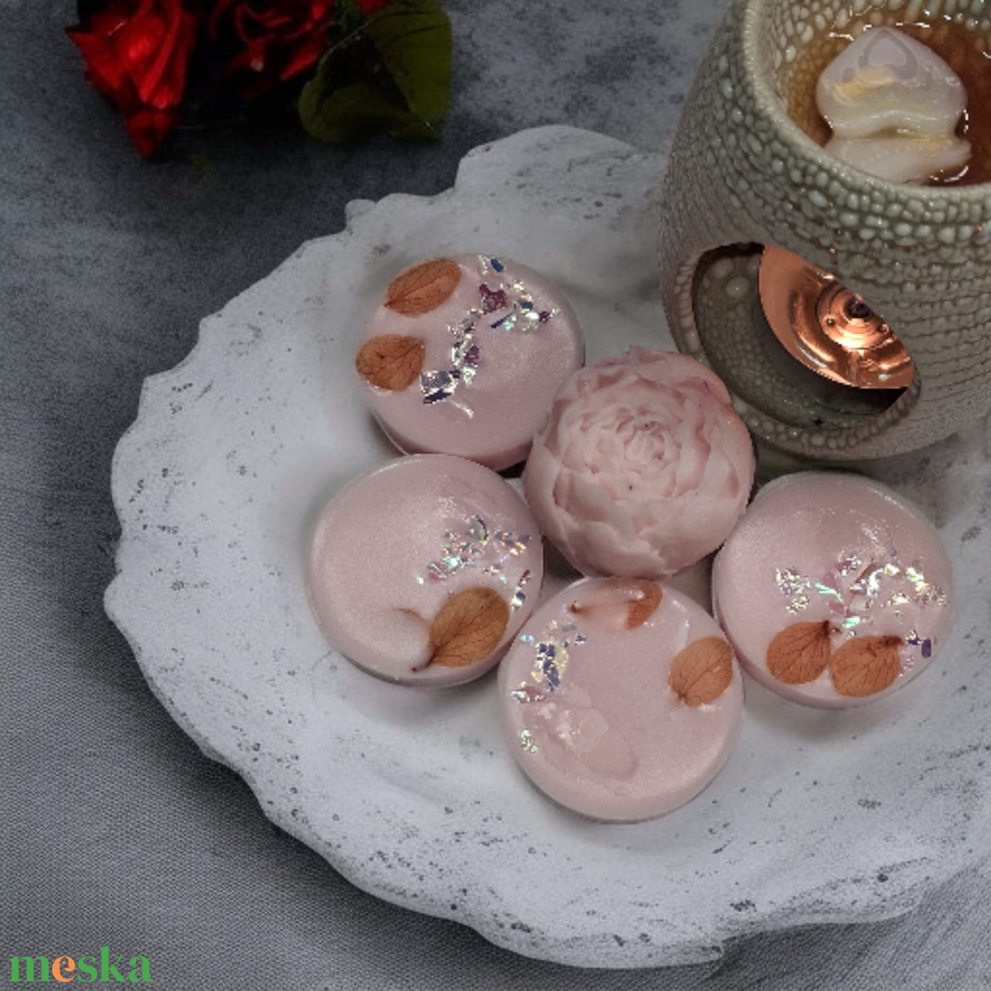 Illatviasz Kókuszos citrom illat  Ajándékba csomagolva  - otthon & életmód - gyertya, illat, aroma - illatviasz - Meska.hu