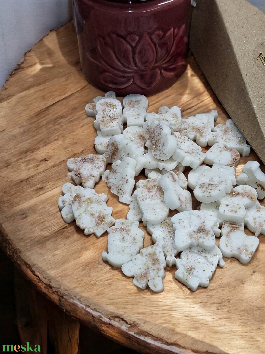 Illatviasz Forralt bor illat  Ajándékba csomagolva  - otthon & életmód - gyertya, illat, aroma - illatviasz - Meska.hu