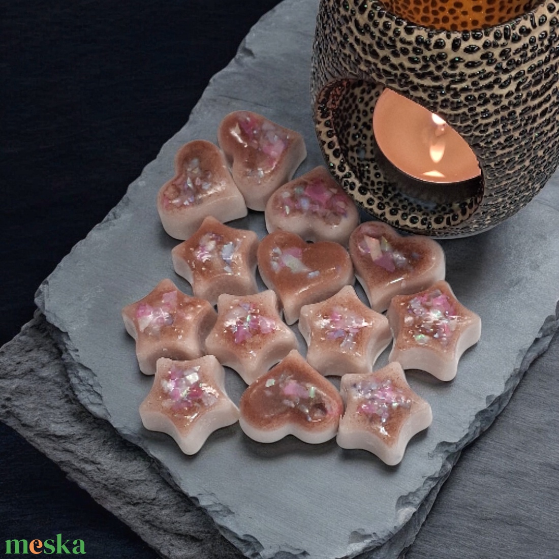 Illatviasz Mandulás keksz illat  Ajándékba csomagolt  BoBeLi  - otthon & életmód - gyertya, illat, aroma - illatviasz - Meska.hu