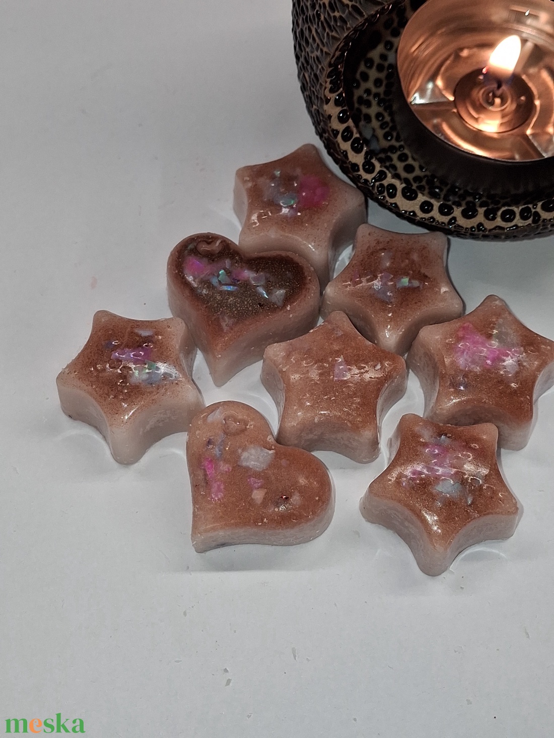 Illatviasz Mandulás keksz illat  Ajándékba csomagolt  BoBeLi  - otthon & életmód - gyertya, illat, aroma - illatviasz - Meska.hu