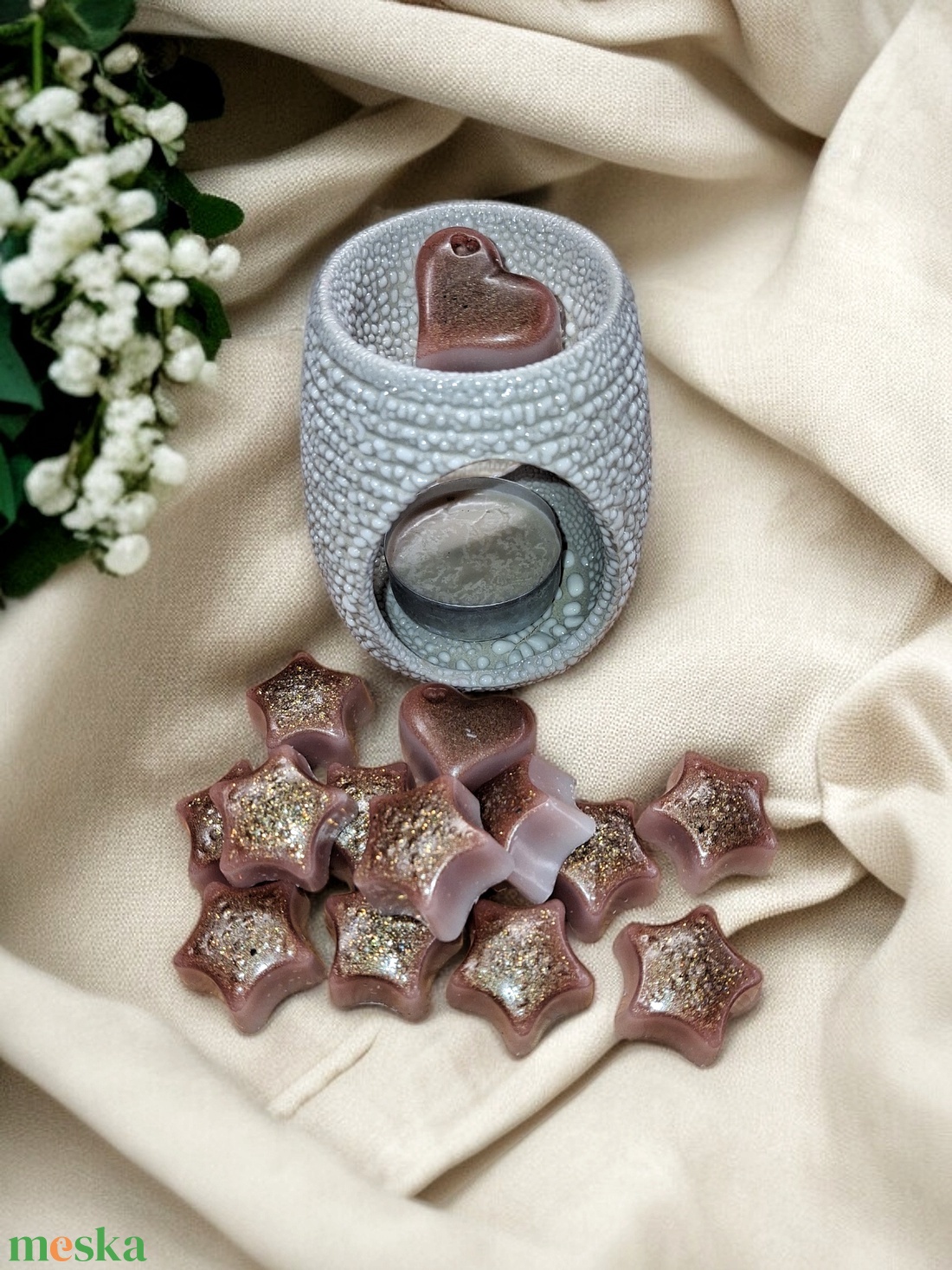 Sárgadinnye illatviasz  Ajándékba csomagolva  - otthon & életmód - gyertya, illat, aroma - illatviasz - Meska.hu