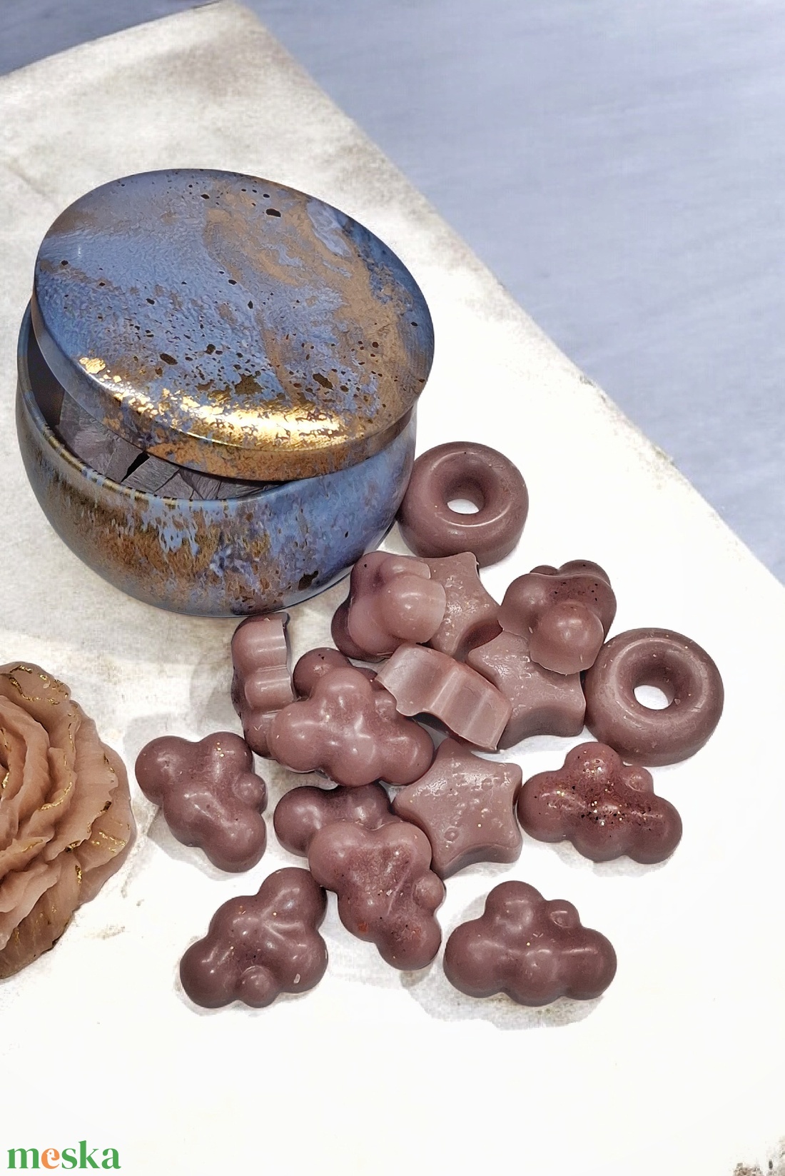 Mini ajándekcsomag illatgyertya + illatviasz  - otthon & életmód - gyertya, illat, aroma - gyertya - Meska.hu