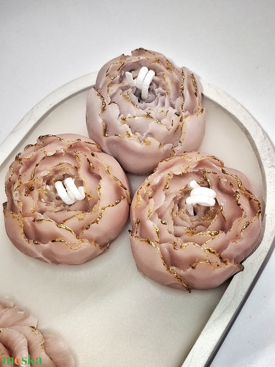 Vanília illatgyertya , gyertyatál - otthon & életmód - gyertya, illat, aroma - gyertya - Meska.hu