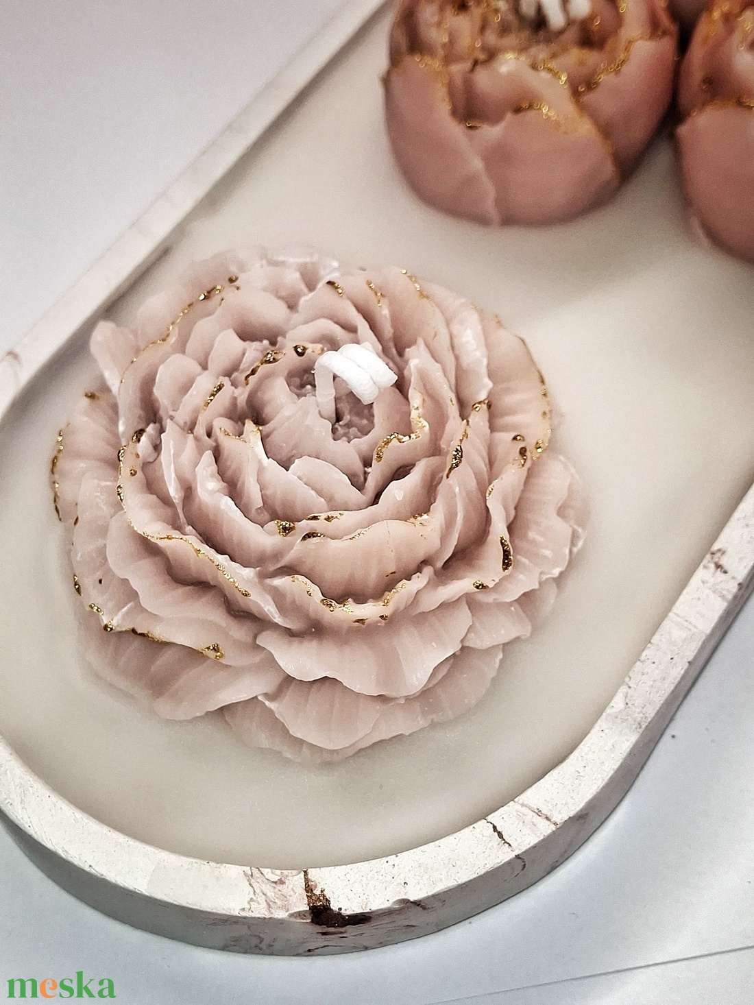 Vanília illatgyertya , gyertyatál - otthon & életmód - gyertya, illat, aroma - gyertya - Meska.hu