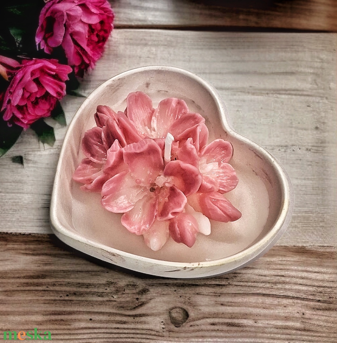 Vanília illatgyertya , gyertyatál - otthon & életmód - gyertya, illat, aroma - gyertya - Meska.hu