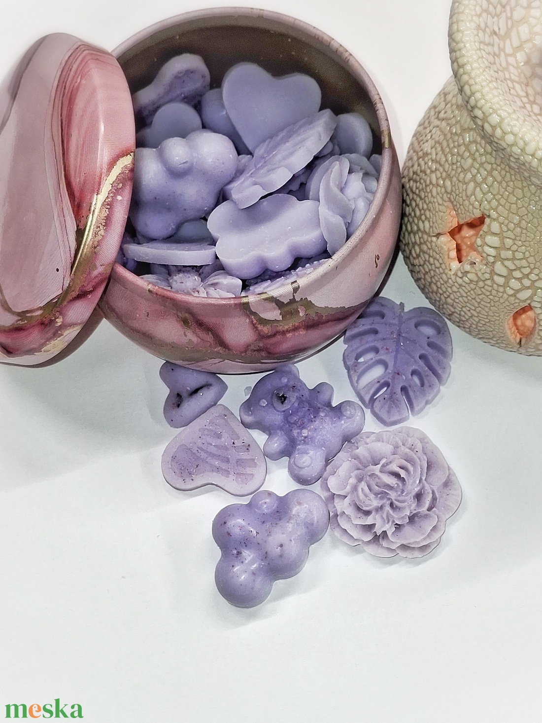 Levendulás relax  illatviasz  Díszdobozban  - otthon & életmód - gyertya, illat, aroma - illatviasz - Meska.hu