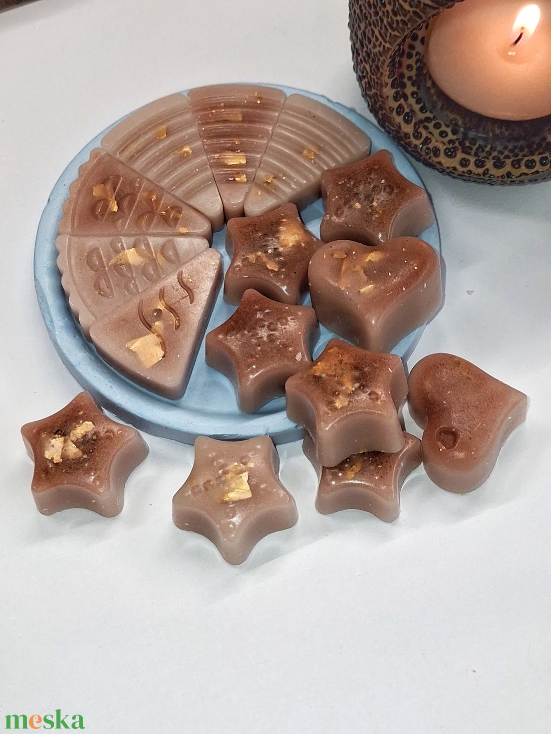 Illatviasz Cafe latte illat díszdobozban  - otthon & életmód - gyertya, illat, aroma - illatviasz - Meska.hu