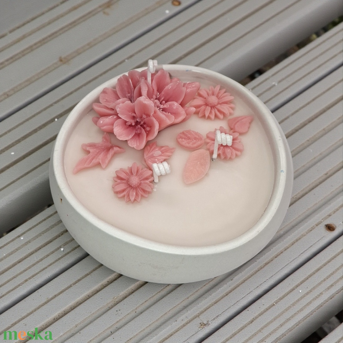 Vanília illatgyertya , gyertyatál - otthon & életmód - gyertya, illat, aroma - gyertya - Meska.hu