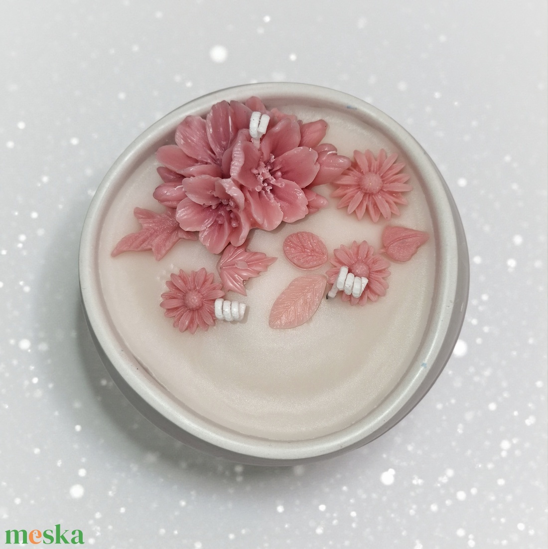 Vanília illatgyertya , gyertyatál - otthon & életmód - gyertya, illat, aroma - gyertya - Meska.hu