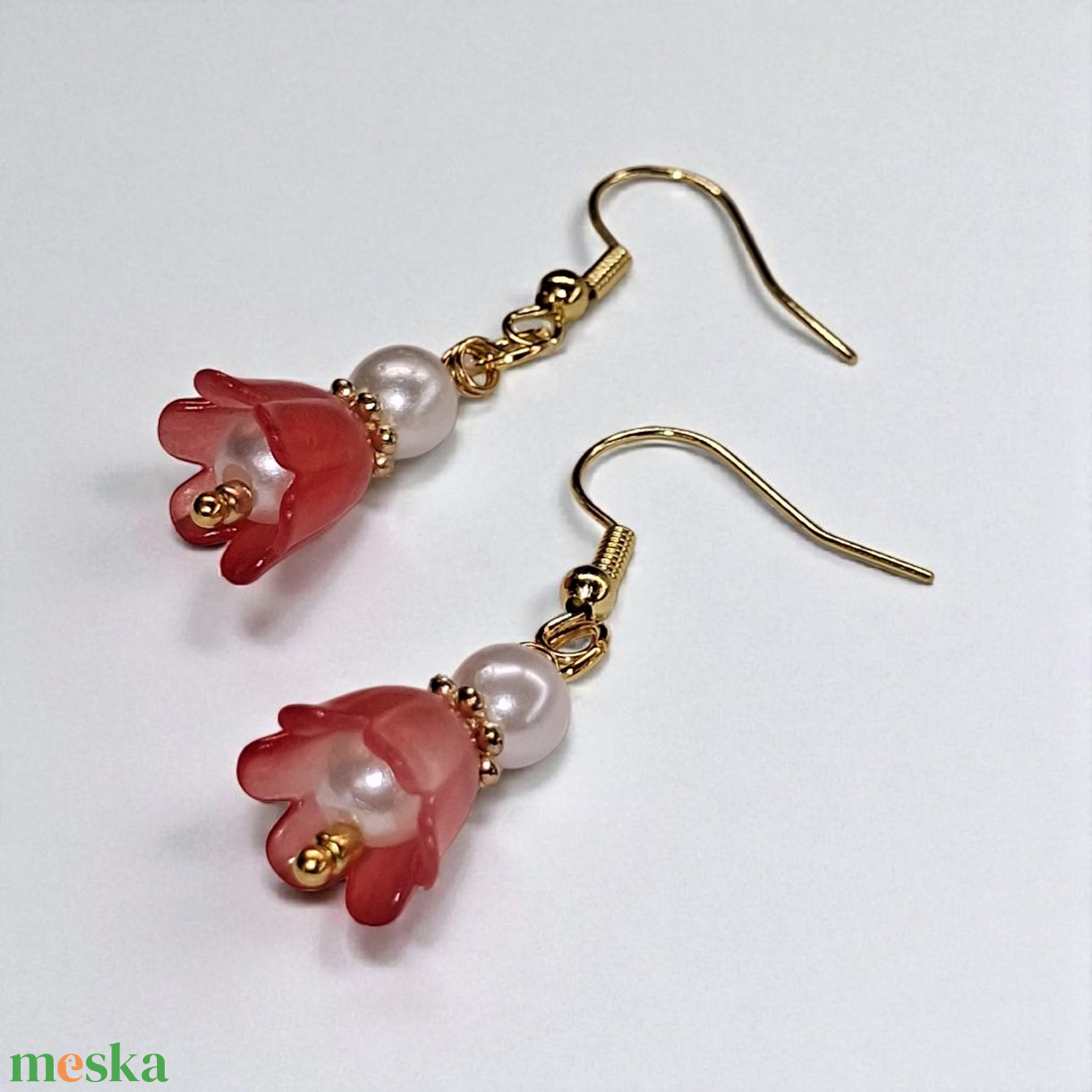 Eper illatú kényeztető ajándékbox nőknek ,  fülbevalóval - otthon & életmód - gyertya, illat, aroma - illatviasz - Meska.hu