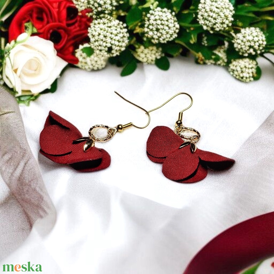 Orchidea illatú kényeztető mini ajándékcsomag nőknek ,  fülbevalóval - otthon & életmód - gyertya, illat, aroma - gyertya - Meska.hu