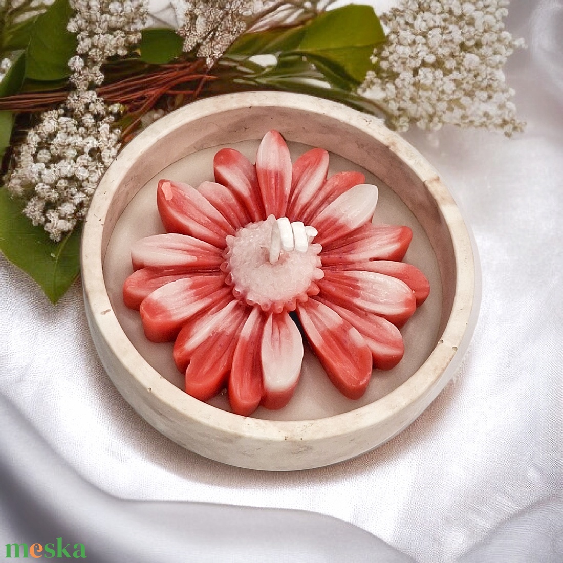 Eper illatgyertya , gyertyatál - otthon & életmód - gyertya, illat, aroma - gyertya - Meska.hu