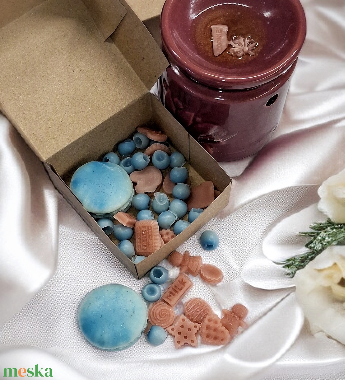 Illatviasz Áfonyás karamellás desszert - otthon & életmód - gyertya, illat, aroma - illatviasz - Meska.hu