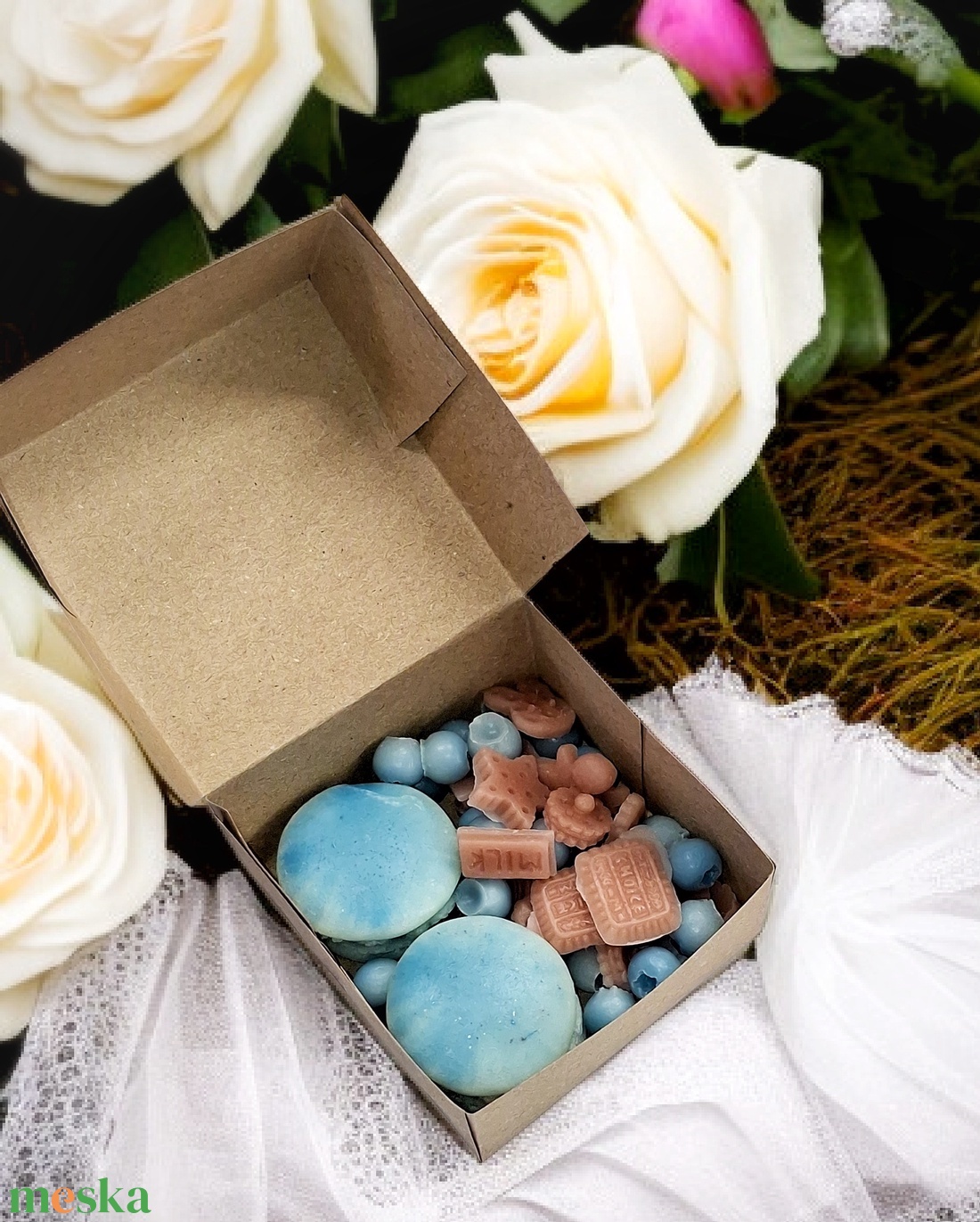 Illatviasz Áfonyás karamellás desszert - otthon & életmód - gyertya, illat, aroma - illatviasz - Meska.hu