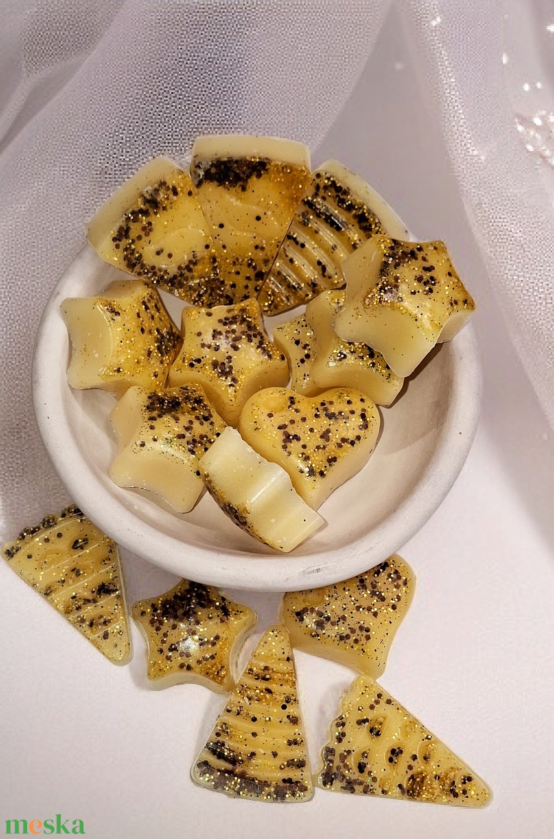 Fahéjas karamell illatviasz kerámia tálban  - otthon & életmód - gyertya, illat, aroma - illatviasz - Meska.hu