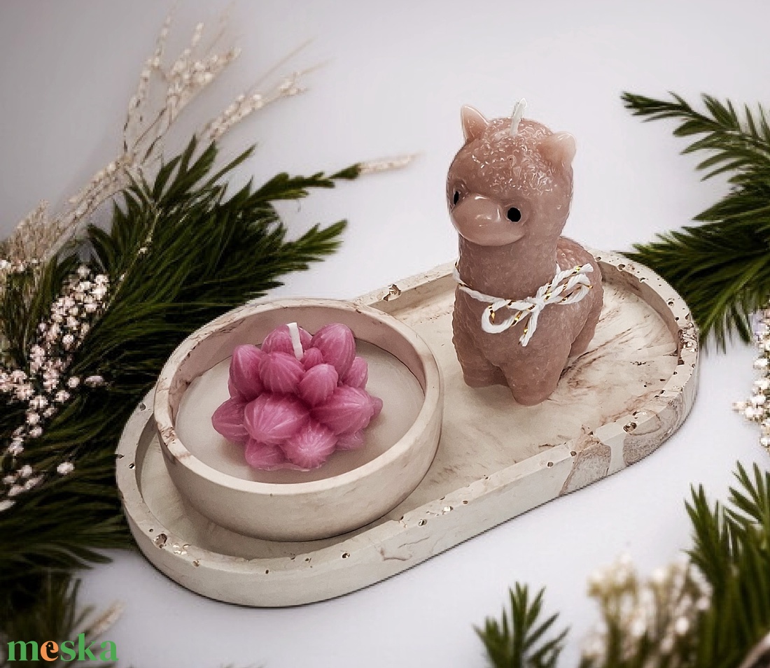 3 részes dekor gyertya szett ajándékba  - otthon & életmód - gyertya, illat, aroma - gyertya - Meska.hu