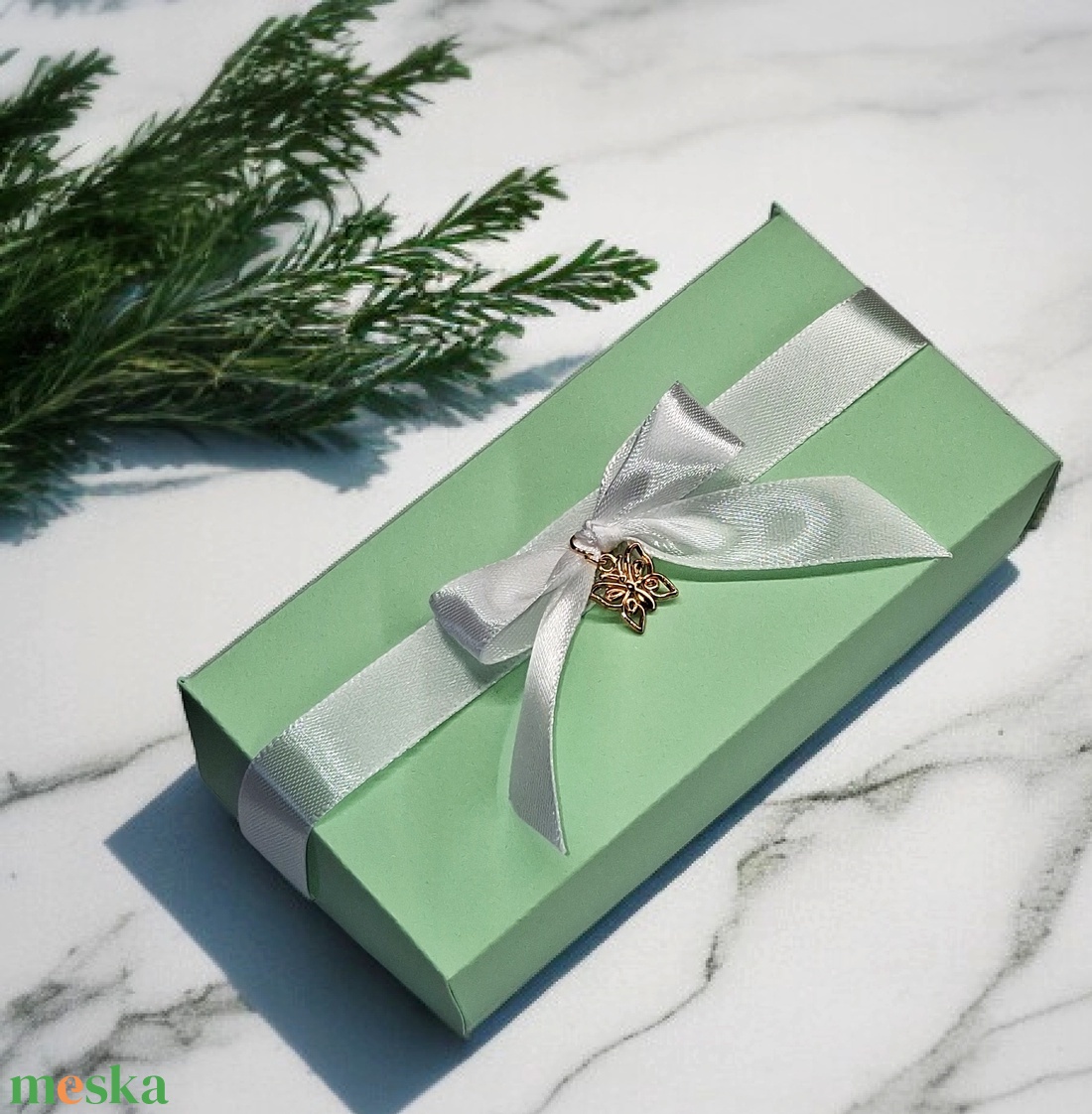 Citromos menta kényeztető ajándékbox nőknek ,  fülbevalóval - otthon & életmód - gyertya, illat, aroma - illatviasz - Meska.hu