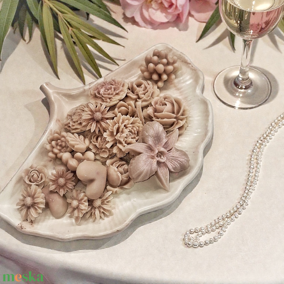 Illatviasz Kókuszos Pisztácia Ajándékba csomagolva  - otthon & életmód - gyertya, illat, aroma - illatviasz - Meska.hu