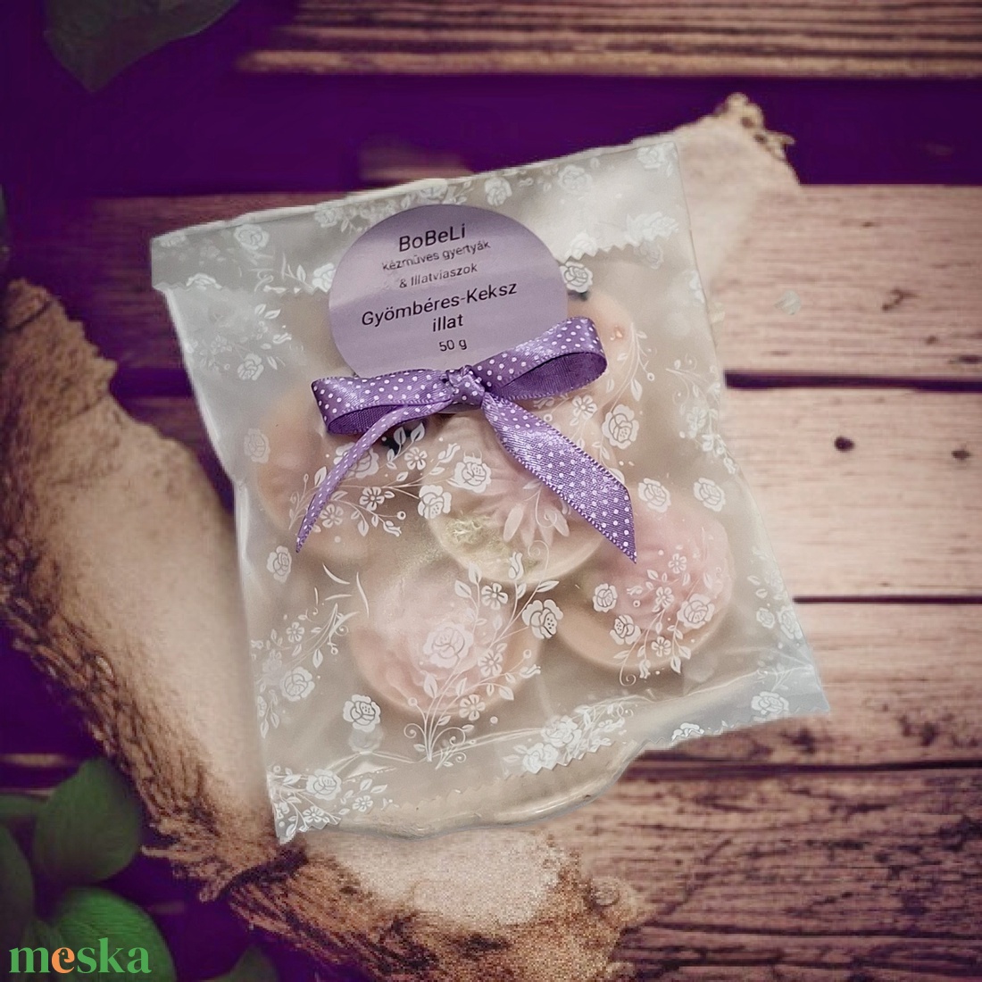 Illatviasz Gyömbéres keksz Ajándékba csomagolva  - otthon & életmód - gyertya, illat, aroma - illatviasz - Meska.hu