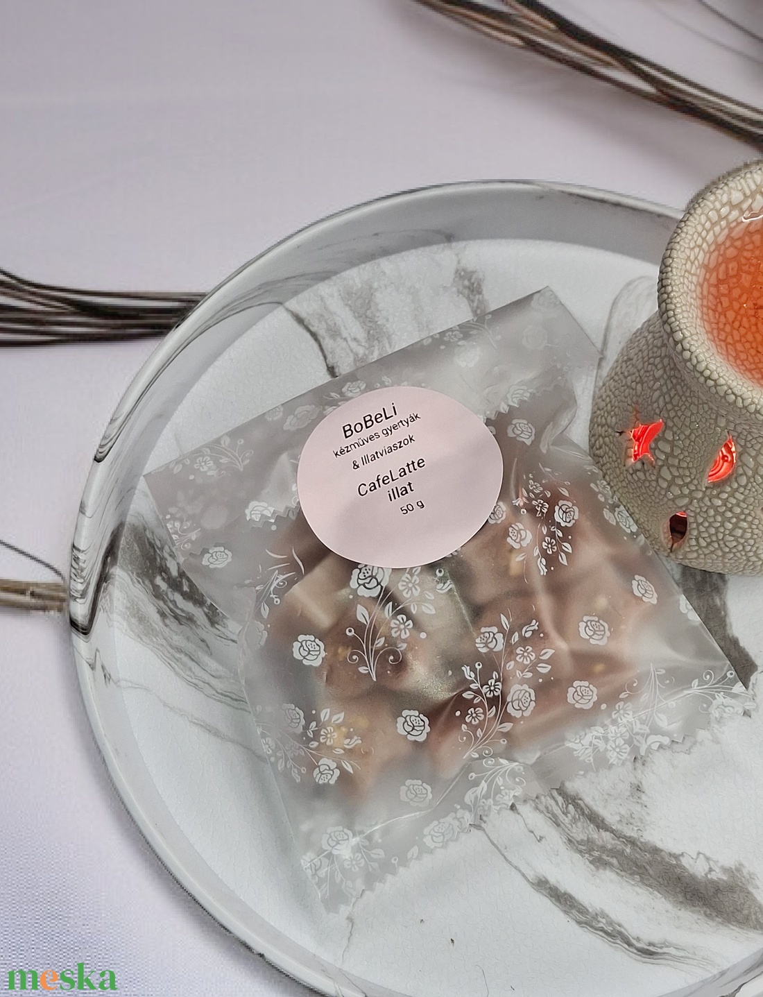 Illatviasz Cafe latte illat - otthon & életmód - gyertya, illat, aroma - illatviasz - Meska.hu