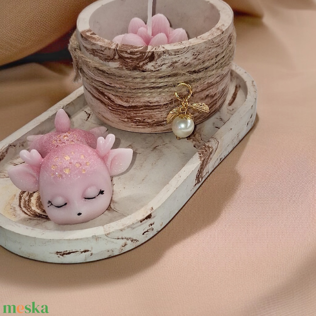 3 részes gyertya szett Nőnapra,  Anyák napjára  - otthon & életmód - gyertya, illat, aroma - gyertya - Meska.hu