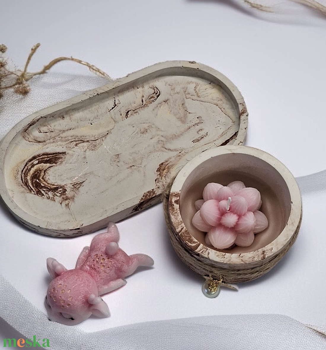 3 részes gyertya szett Nőnapra,  Anyák napjára  - otthon & életmód - gyertya, illat, aroma - gyertya - Meska.hu