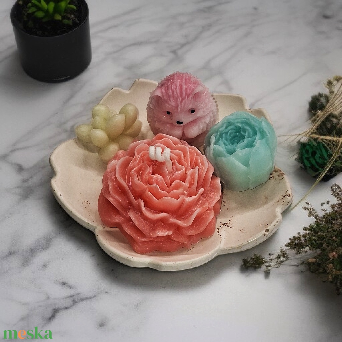 5 részes Gyertya szett Nőnapra,  Anyák napjára  - otthon & életmód - gyertya, illat, aroma - gyertya - Meska.hu