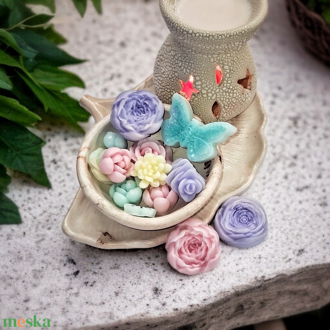 Virágos Húsvét illatviasz  - otthon & életmód - gyertya, illat, aroma - illatviasz - Meska.hu