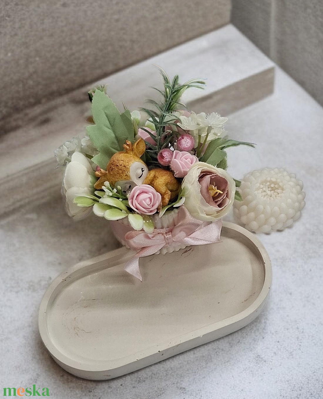 3 részes ajádék szett Nőnapra,  Anyák napjára  - otthon & életmód - dekoráció - asztal és polc dekoráció - dekorációs tál, tartó - Meska.hu