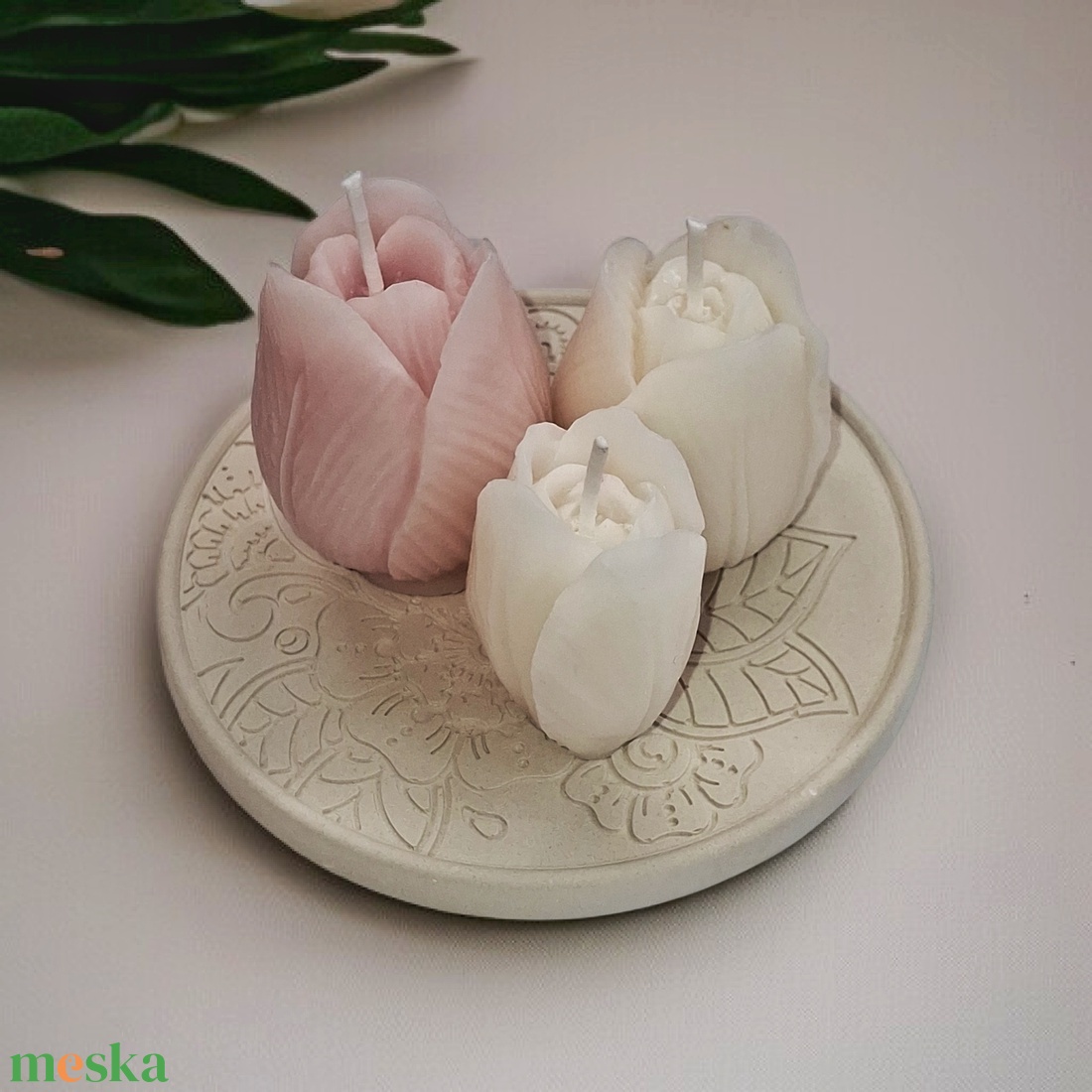 Gyertya szett Nőnapra,  Anyák napjára  - otthon & életmód - gyertya, illat, aroma - gyertya - Meska.hu