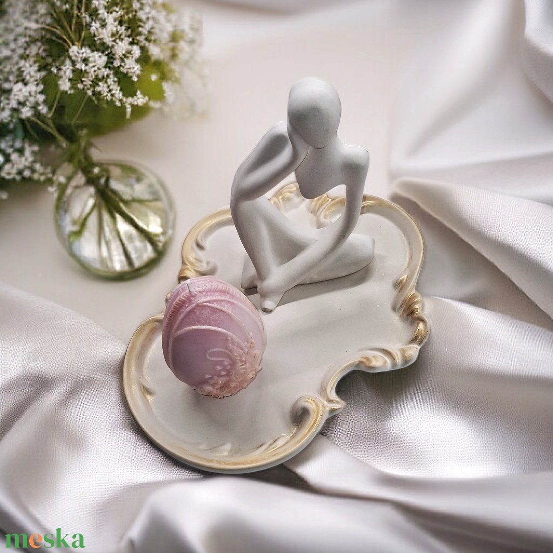 3 részes szett Nőnapra,  Anyák napjára  - otthon & életmód - gyertya, illat, aroma - gyertya - Meska.hu