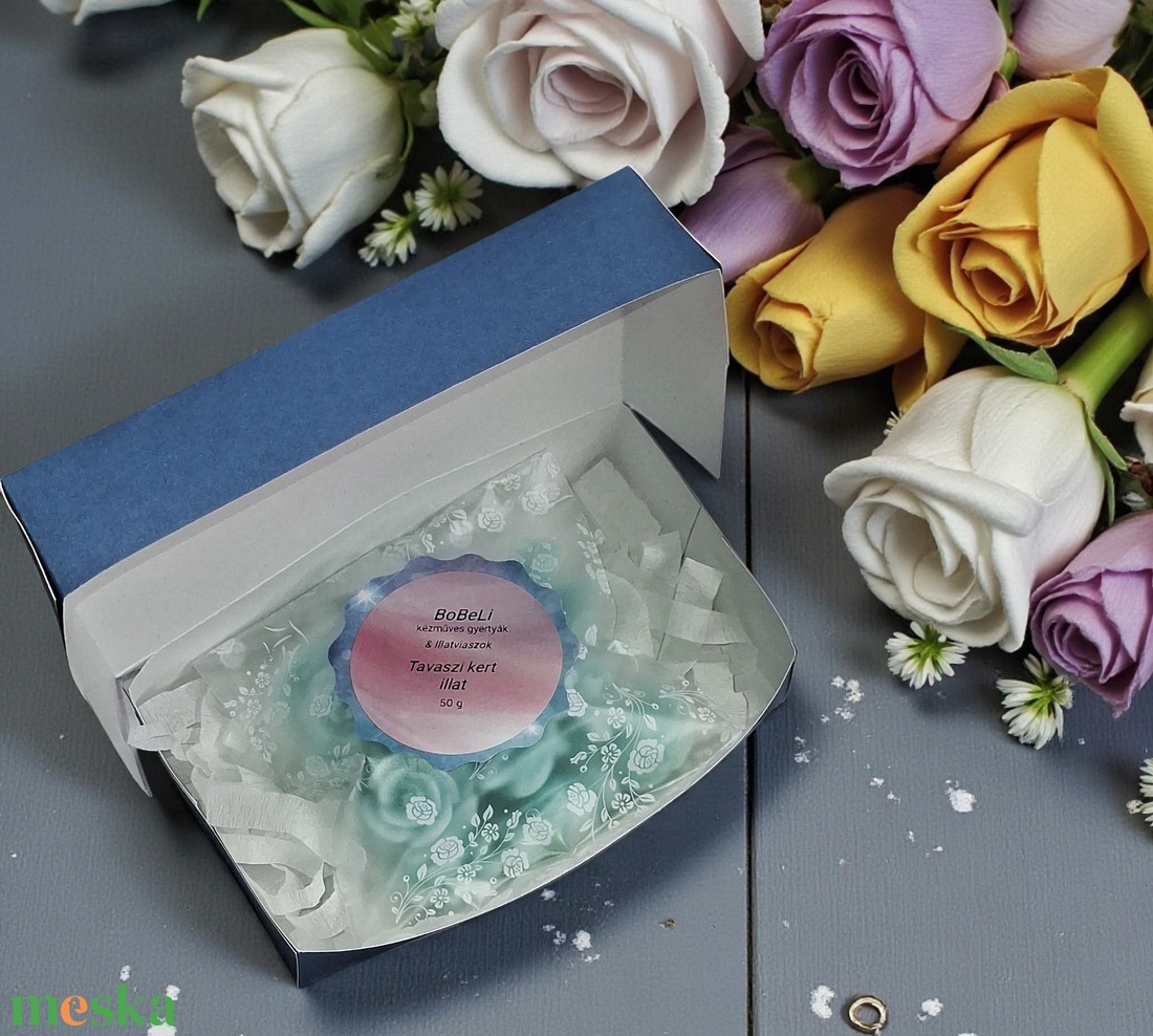  Illatviasz Tavaszi kert illat  Nőnapi ajándéknak  - otthon & életmód - gyertya, illat, aroma - illatviasz - Meska.hu