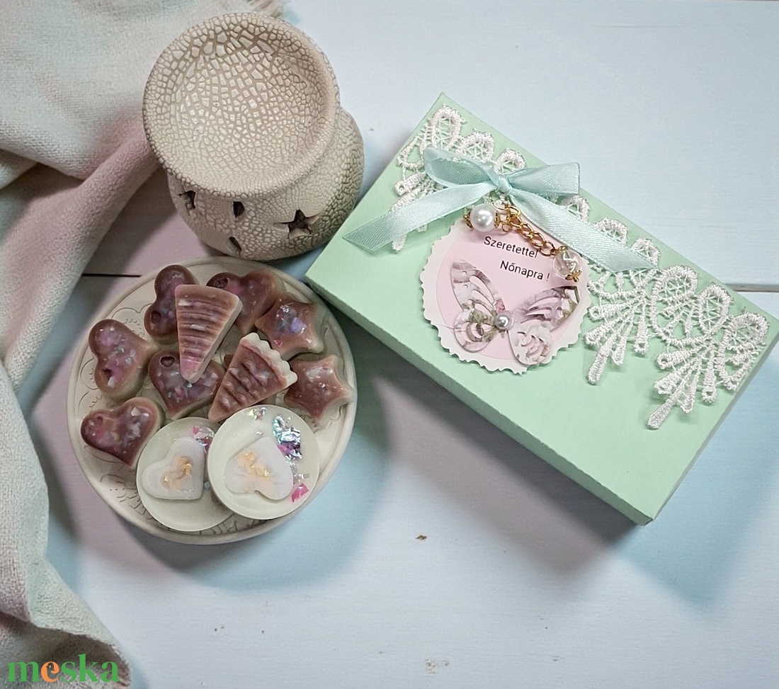  Illatviasz Kókuszos pisztácia illat  Nőnapi ajándéknak  - otthon & életmód - gyertya, illat, aroma - illatviasz - Meska.hu