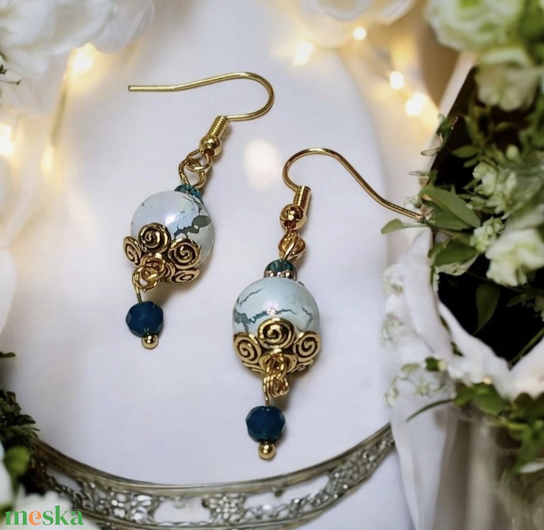 Fülbevaló díszdobozban személyes üzenettel - ékszer - fülbevaló - lógó fülbevaló - Meska.hu