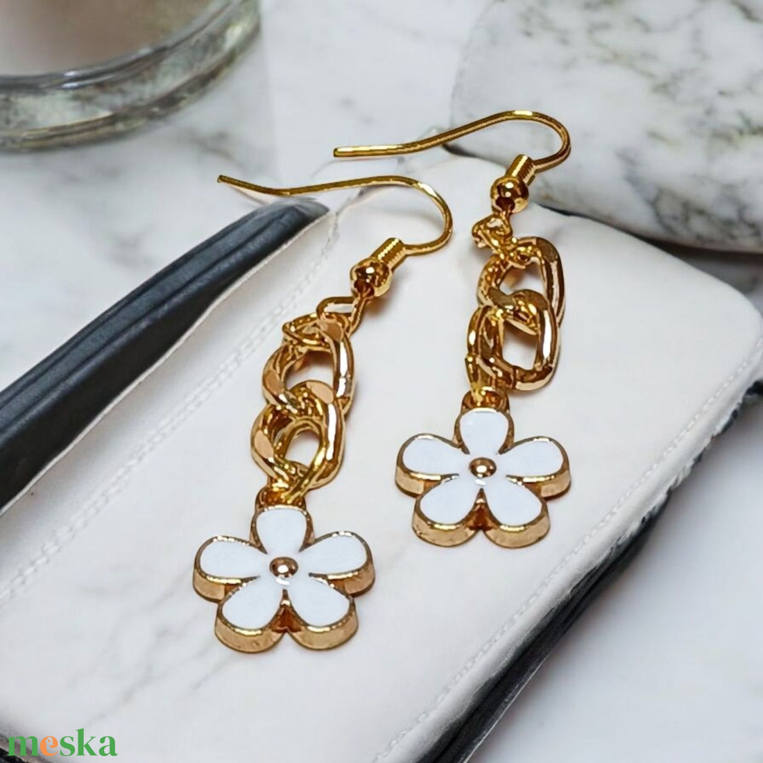 Fülbevaló díszdobozban személyes üzenettel - ékszer - fülbevaló - lógó fülbevaló - Meska.hu