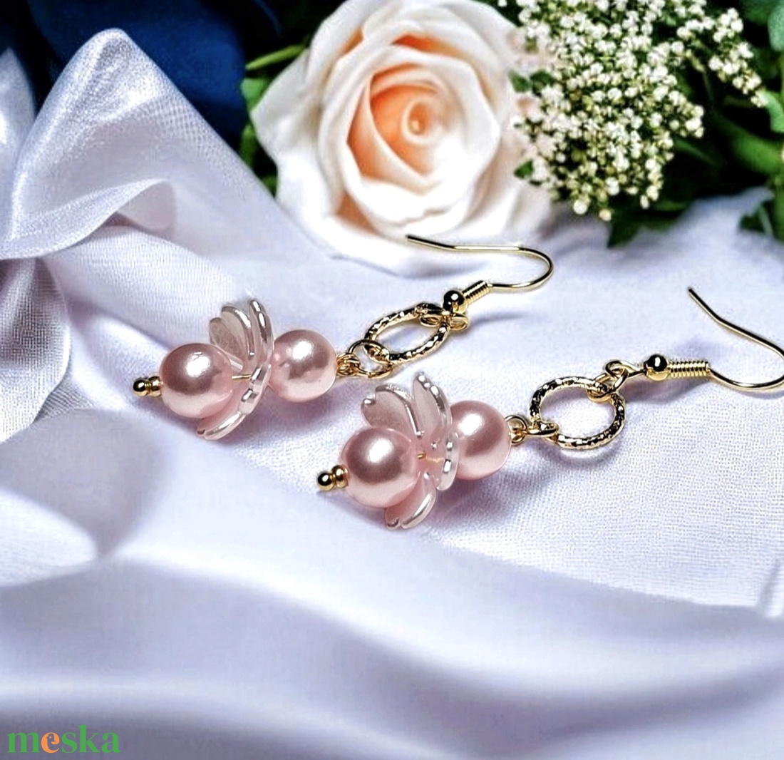 Fülbevaló díszdobozban személyes üzenettel - ékszer - fülbevaló - lógó fülbevaló - Meska.hu