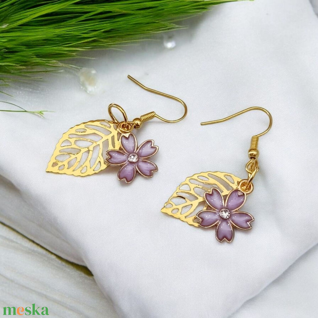 Fülbevaló díszdobozban személyes üzenettel - ékszer - fülbevaló - lógó fülbevaló - Meska.hu