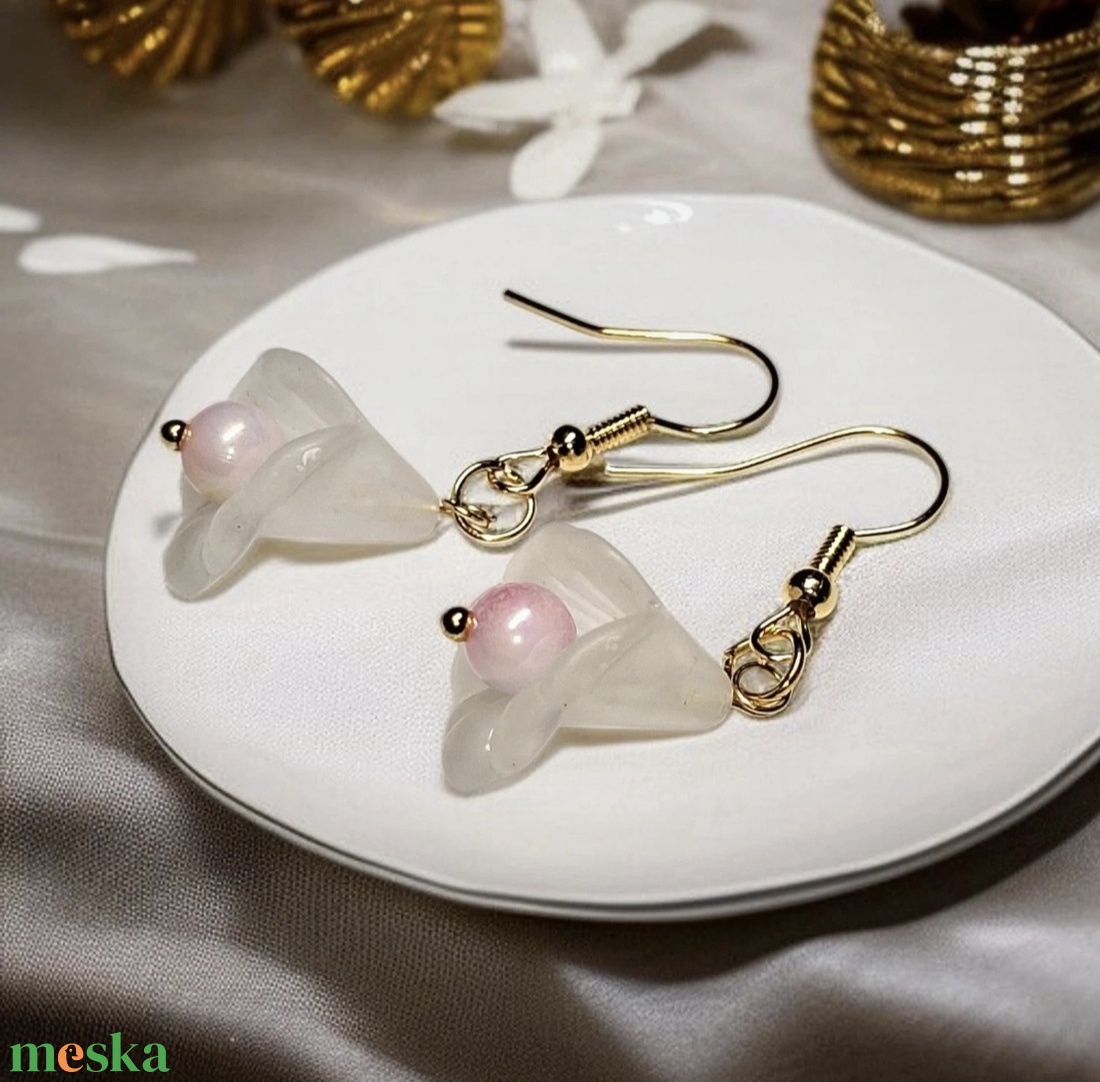 Fülbevaló díszdobozban személyes üzenettel - ékszer - fülbevaló - lógó fülbevaló - Meska.hu