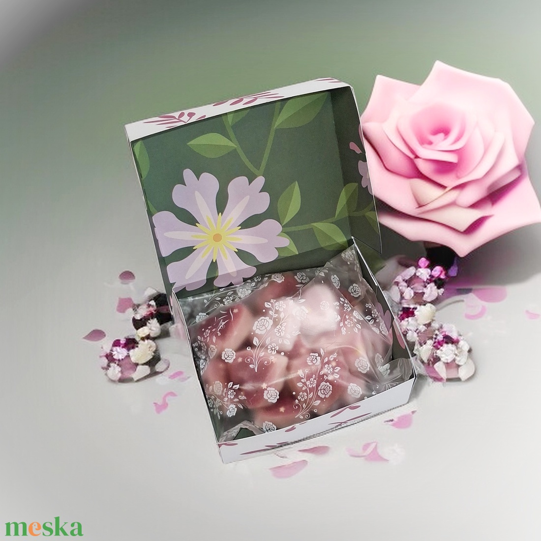 Illatviasz  Tulipán illat díszdobozban  - otthon & életmód - gyertya, illat, aroma - illatviasz - Meska.hu