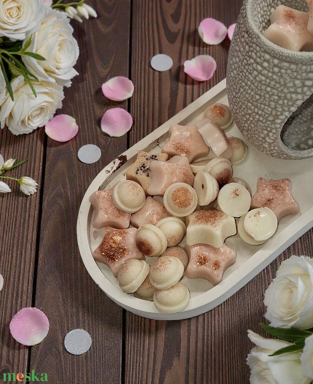 Fahéjas Alma illatviasz  - otthon & életmód - gyertya, illat, aroma - illatviasz - Meska.hu