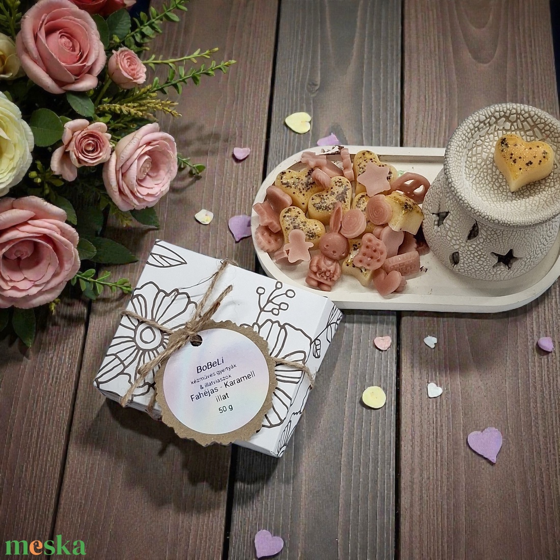 Fahéjas karamell illatviasz kerámia tálban  - otthon & életmód - gyertya, illat, aroma - illatviasz - Meska.hu