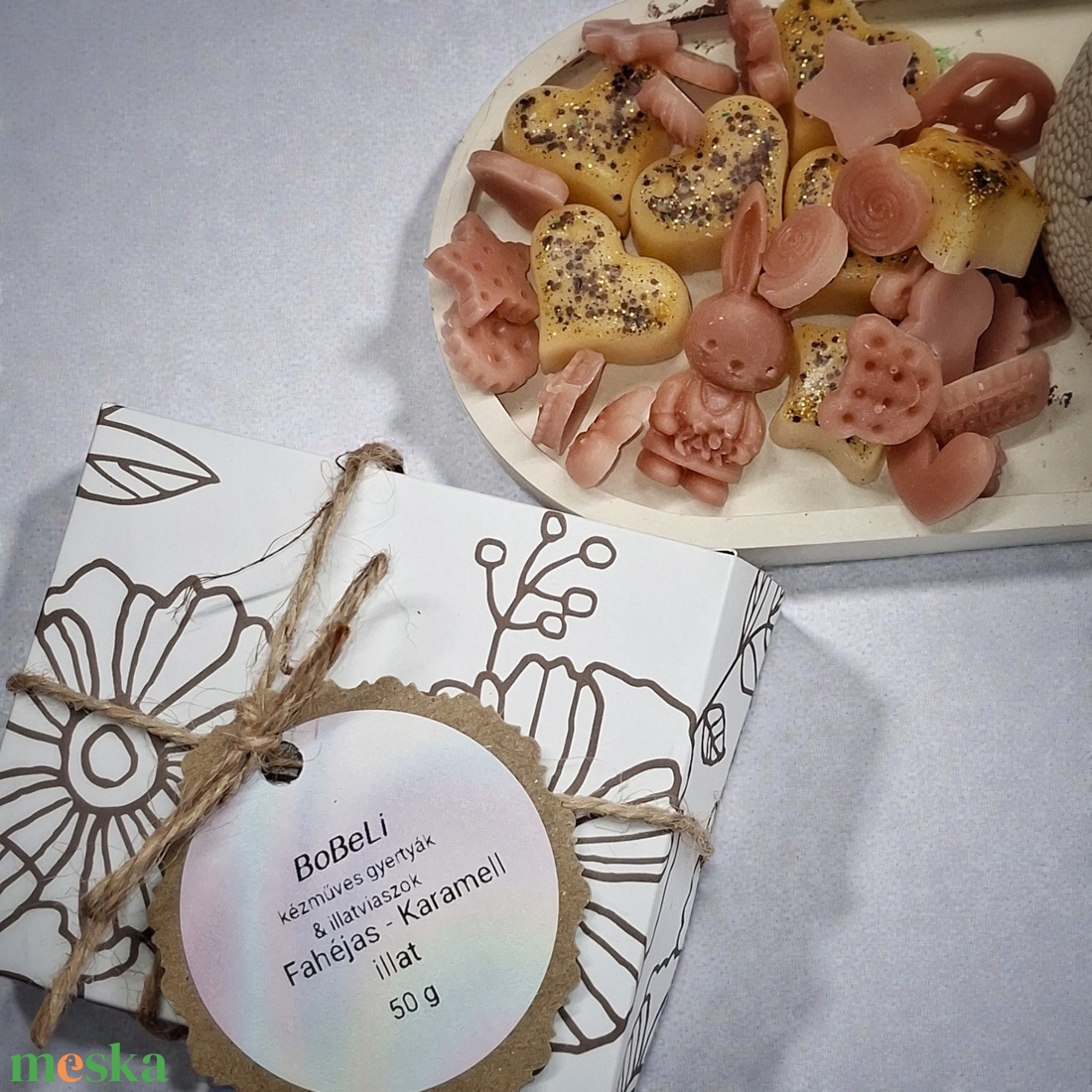 Fahéjas karamell illatviasz kerámia tálban  - otthon & életmód - gyertya, illat, aroma - illatviasz - Meska.hu