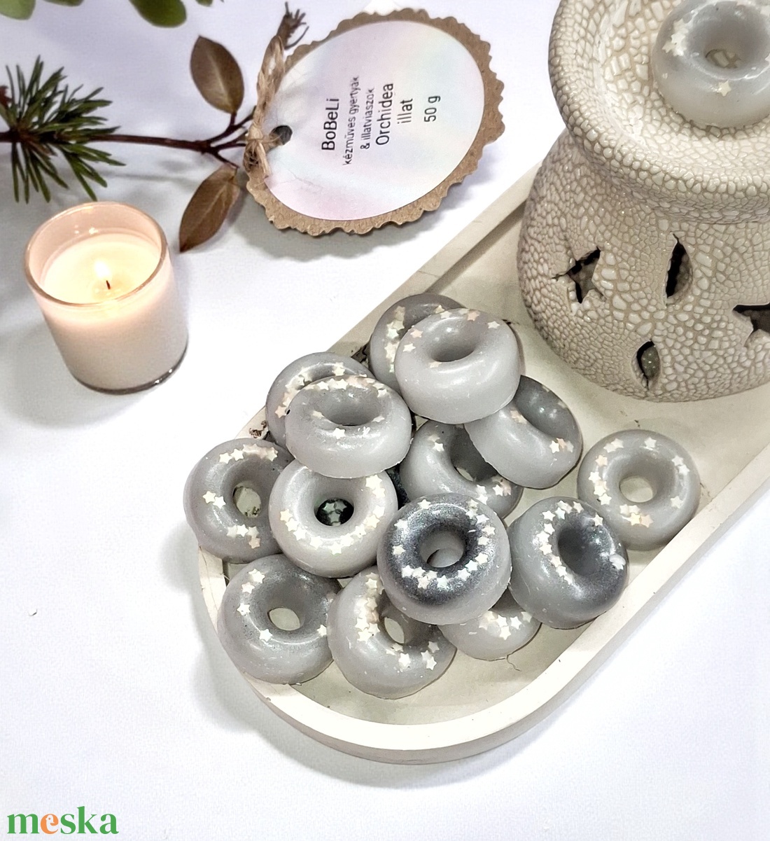 Illatviasz Orchidea illattal - otthon & életmód - gyertya, illat, aroma - illatviasz - Meska.hu