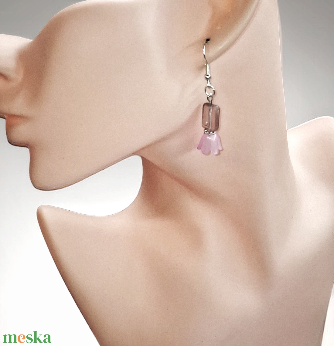 Ajándék nőknek � romantikus  fülbevaló elegáns dísztasakkal - ékszer - fülbevaló - lógó fülbevaló - Meska.hu