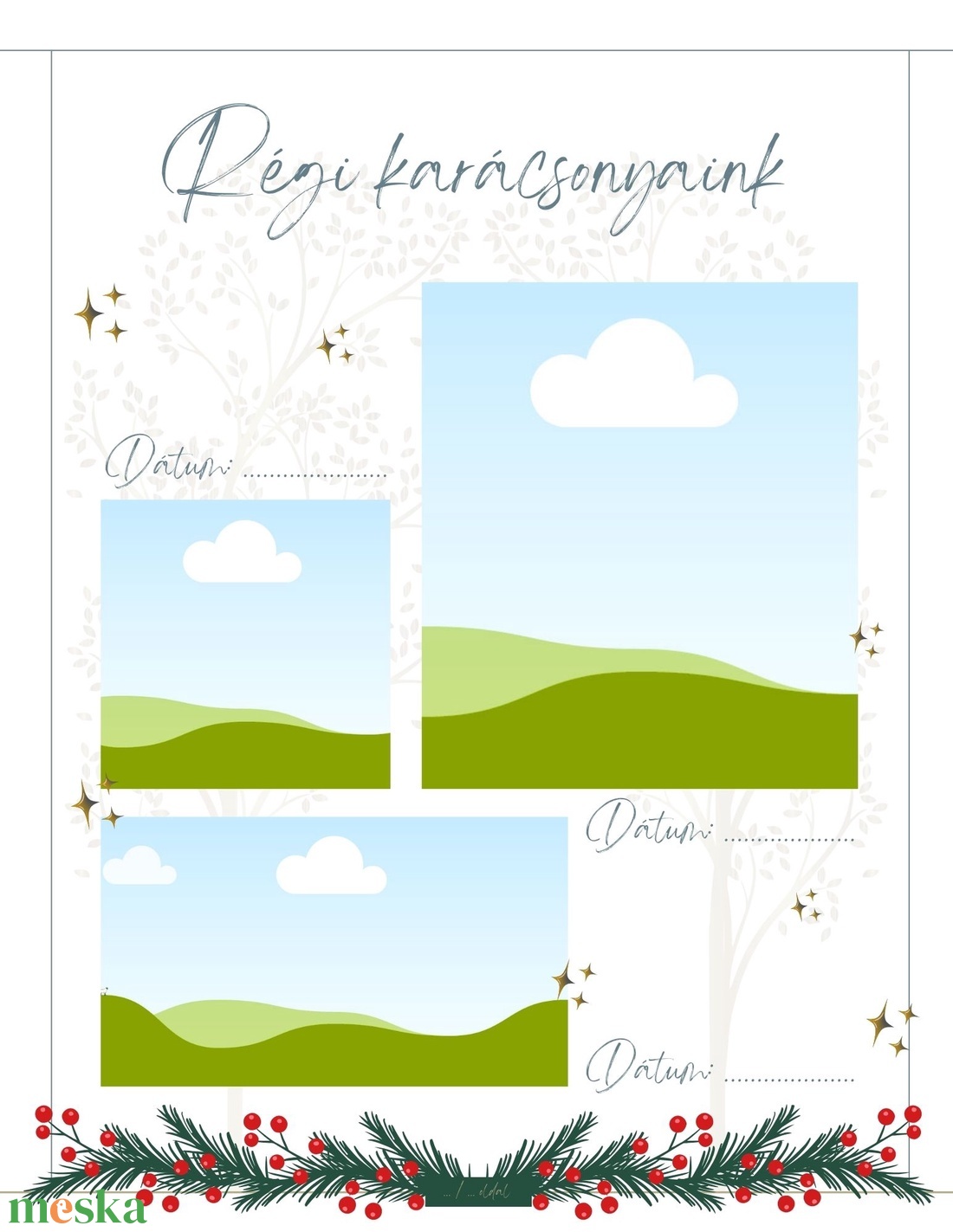 Karácsonyi emlékek sablon (régi karácsonyok változat) - művészet - grafika & illusztráció - digitális - Meska.hu Karácsonyi emlékek sablon (régi karácsonyok változat) - művészet - grafika & illusztráció - digitális - Meska.hu
