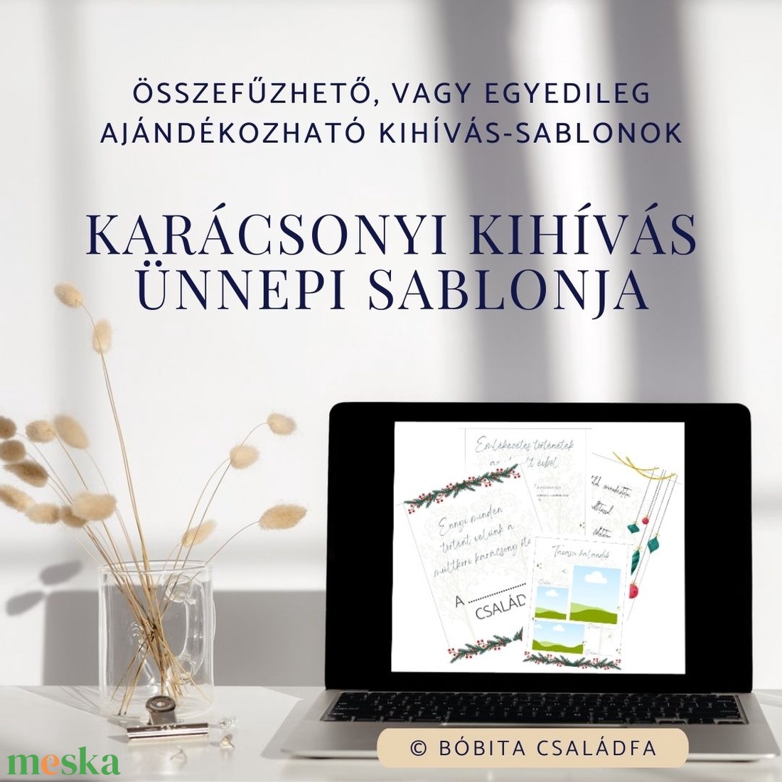Karácsonyi emlékek sablon (gyerek változat) - művészet - grafika & illusztráció - digitális - Meska.hu