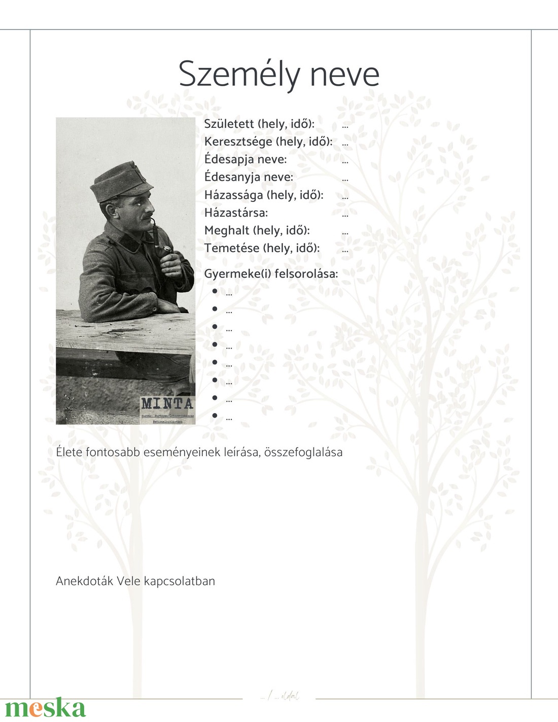 Szabadságharcos (h)őseink - családfa összeállítás sablon - művészet - grafika & illusztráció - digitális - Meska.hu Szabadságharcos (h)őseink - családfa összeállítás sablon - művészet - grafika & illusztráció - digitális - Meska.hu
