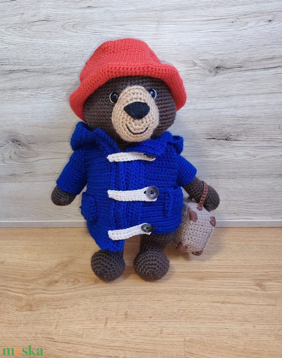 Paddington horgolt figura  - játék & sport - plüssállat & játékfigura - plüss mesefigurák - Meska.hu