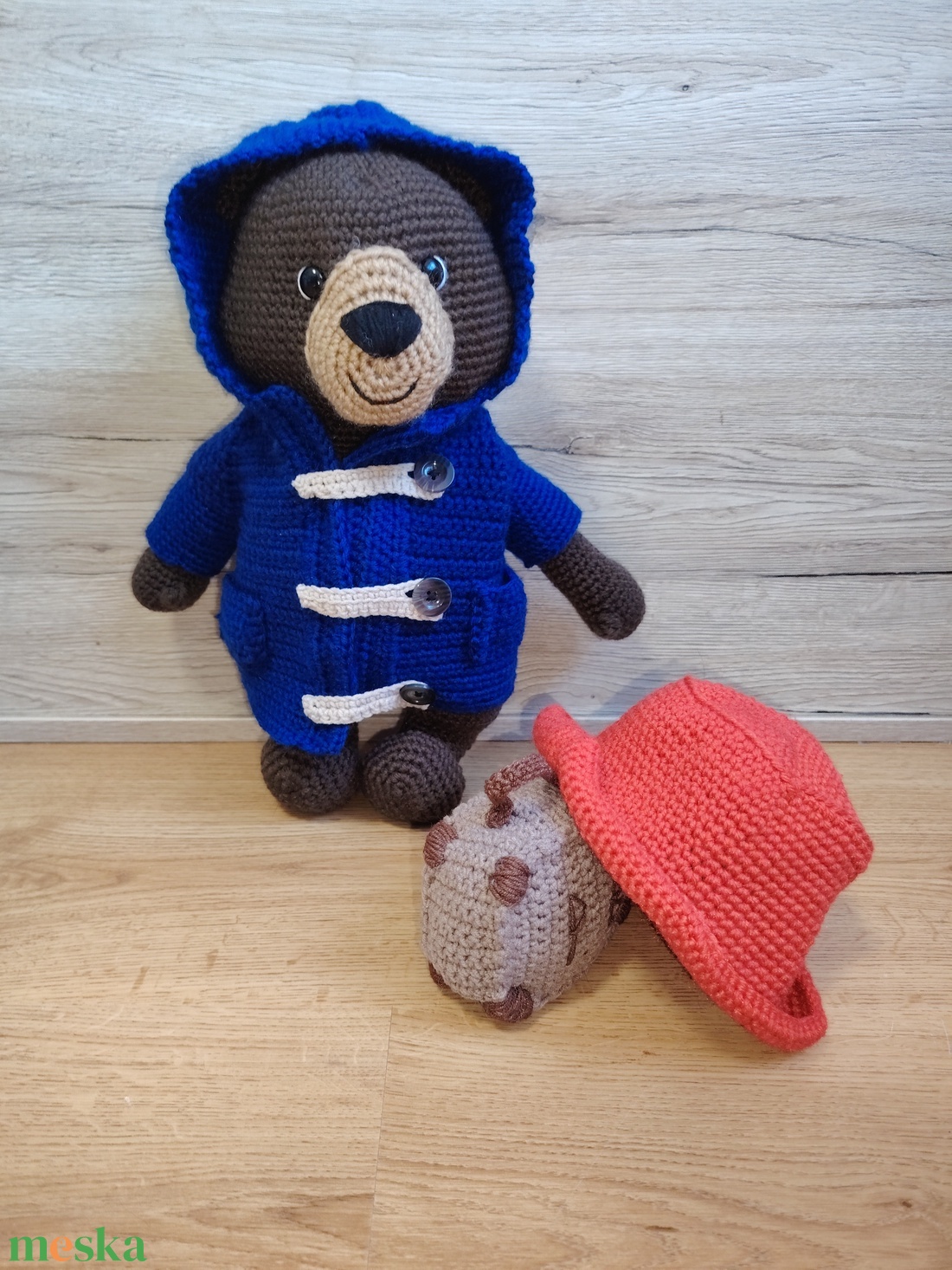 Paddington horgolt figura  - játék & sport - plüssállat & játékfigura - plüss mesefigurák - Meska.hu