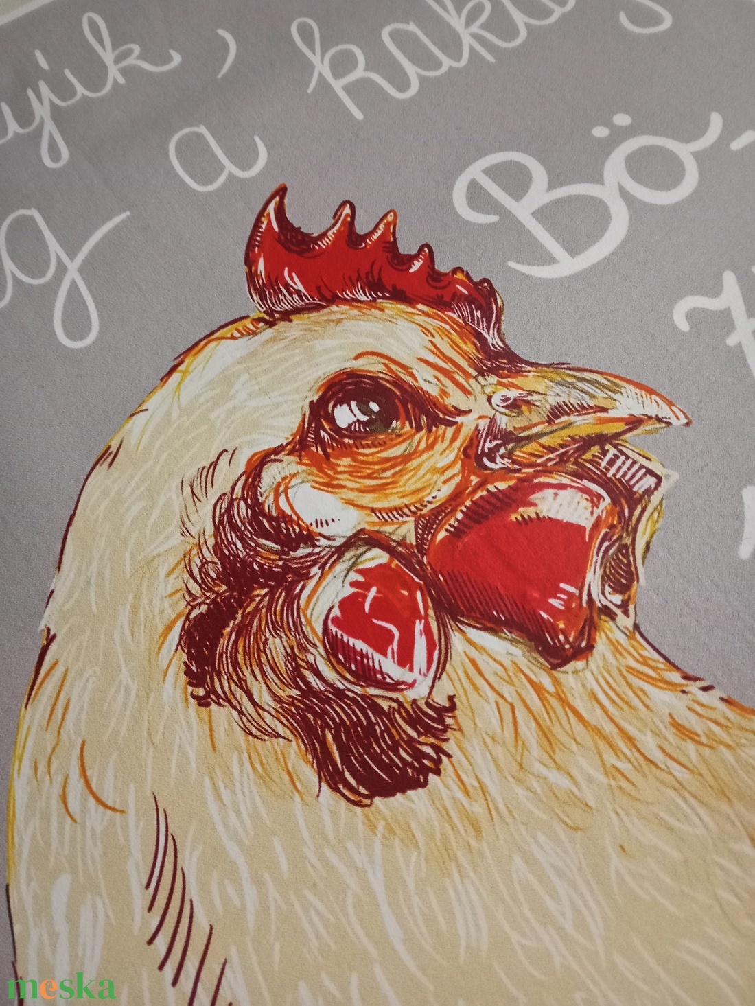 Pamut vászontáska egyedi Bözsinénis grafikával - táska & tok - bevásárlás & shopper táska - shopper, textiltáska, szatyor - Meska.hu